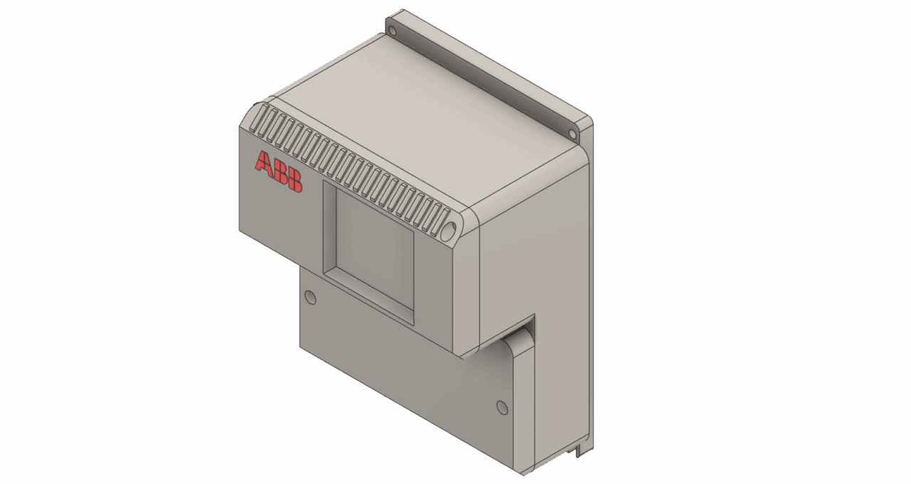3D модель ABB Flowmeter-TX корпус трансмиттера расходомера