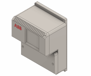 3D модель ABB Flowmeter-TX корпус трансмиттера расходомера