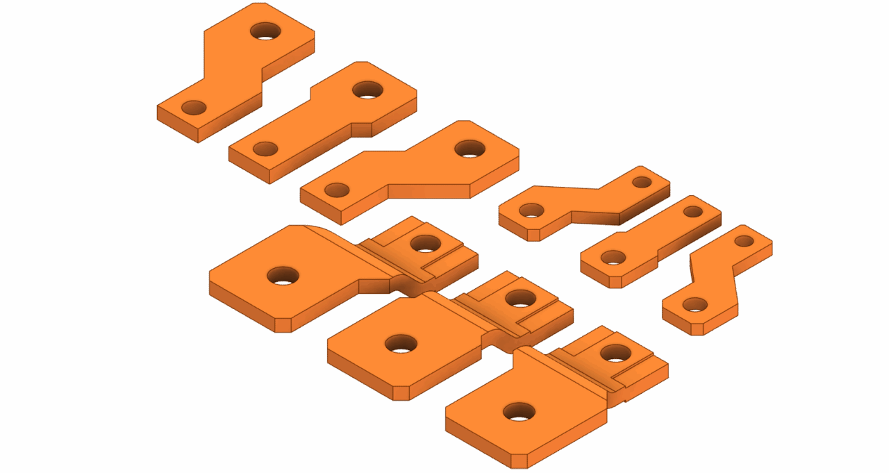 3D модель ABB Formula KIT ES A1,А2,А3 3p терминалы 57,750 мм, 50 мм, 40мм