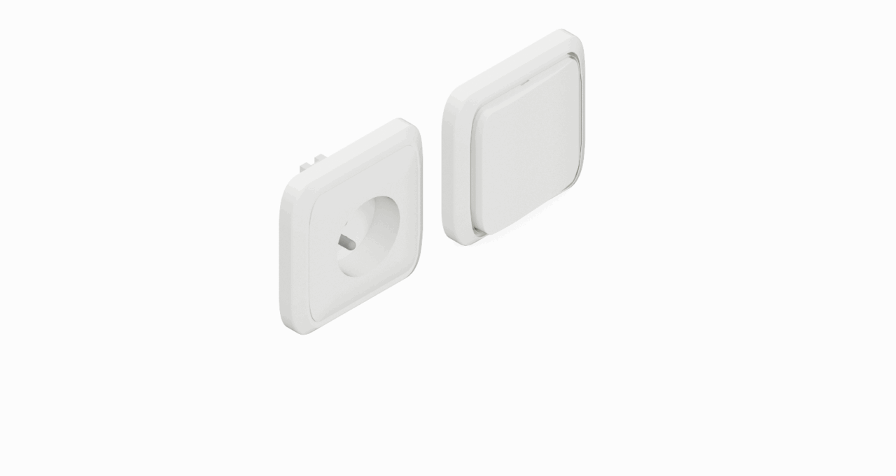 3D модель Выключатель, розетка ABB Tango