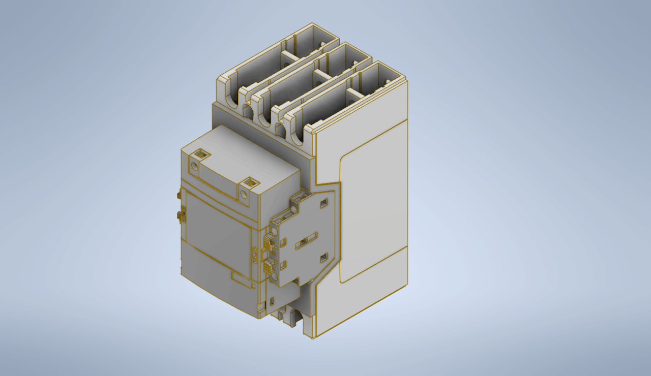 3D модель Контактор ABB AF205