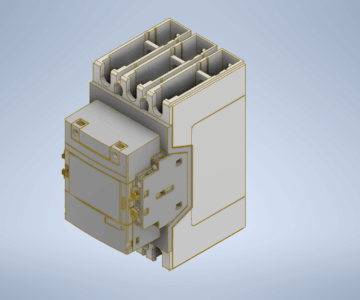 3D модель Контактор ABB AF205