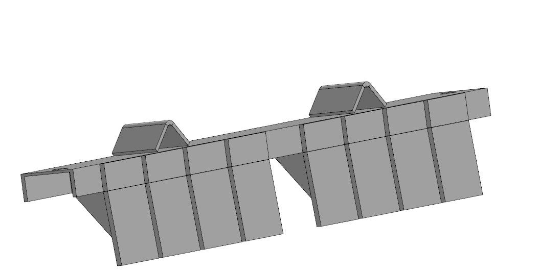 3D модель Разделительная гребенка для опалубки столбов 2пб