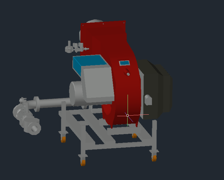 3D модель Газовая горелка серии RX2050 Бернар (Cib Unigas)