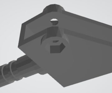 3D модель Нога для светильника типа Camelion KD-017a