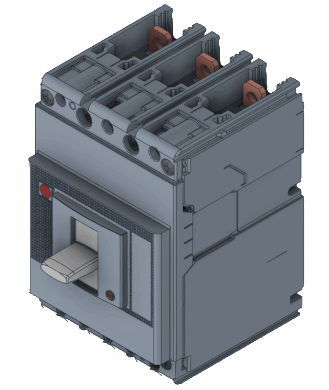 3D модель Автоматический выключатель ABB Tmax XT2 3P Fixed