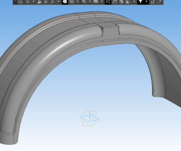 3D модель Крыло прицепа R13-R15 (003600RT)