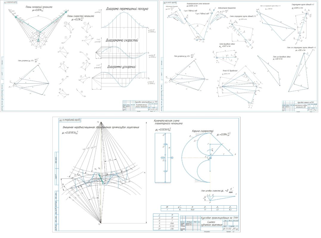 Чертеж Исследование механизмов автокрана КС-55730