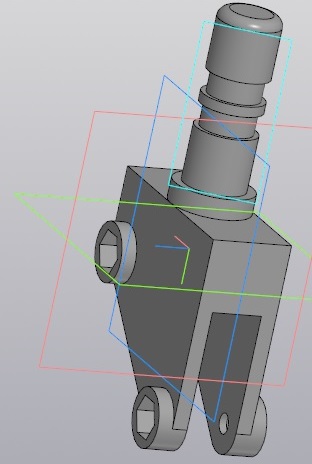 3D модель Нога для светильника типа Camelion KD-017a