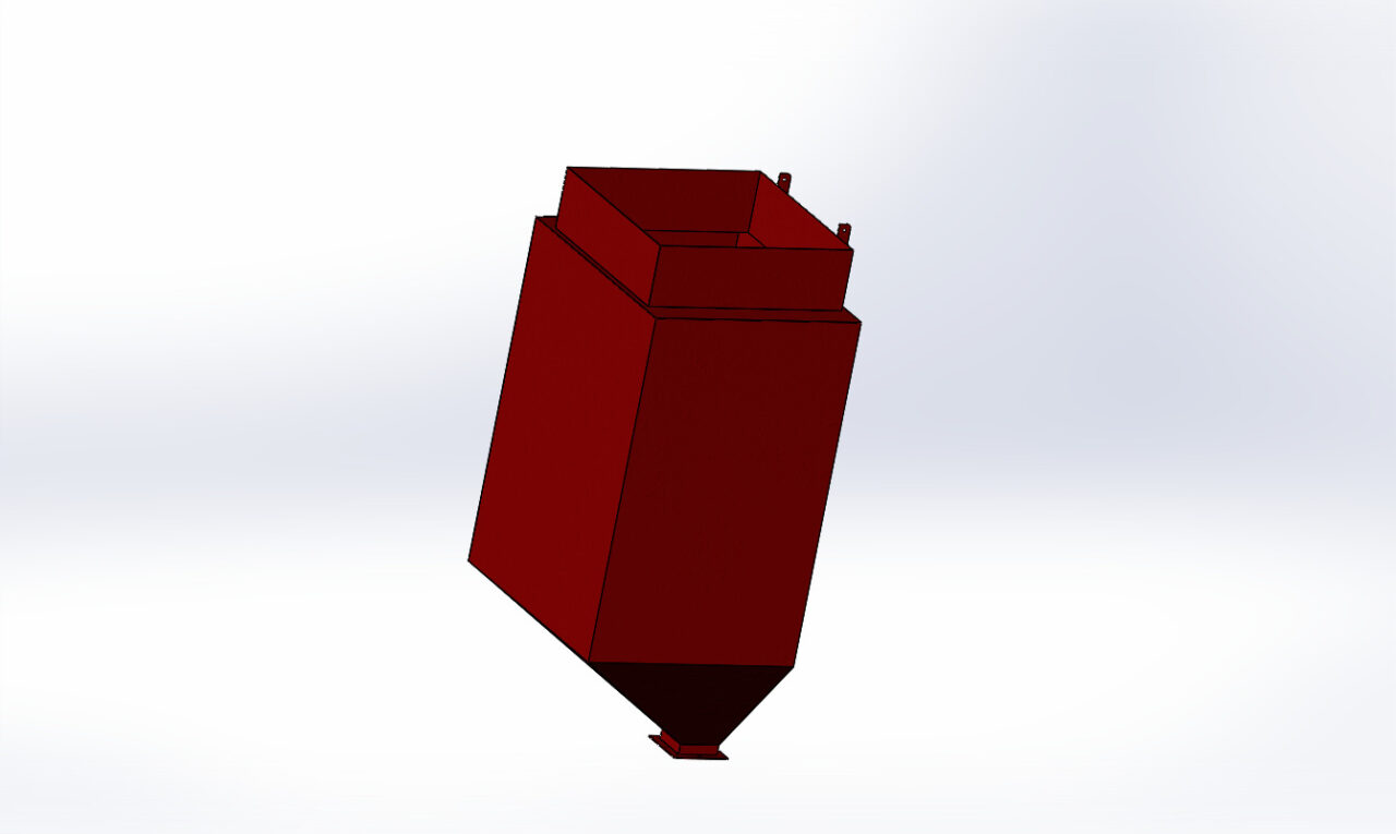 3D модель Бункер для угля 1320х1070х2708