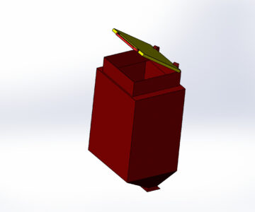 3D модель Бункер для угля 1320х1070х2708