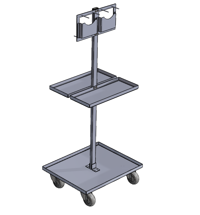 3D модель Тележка для оборудования