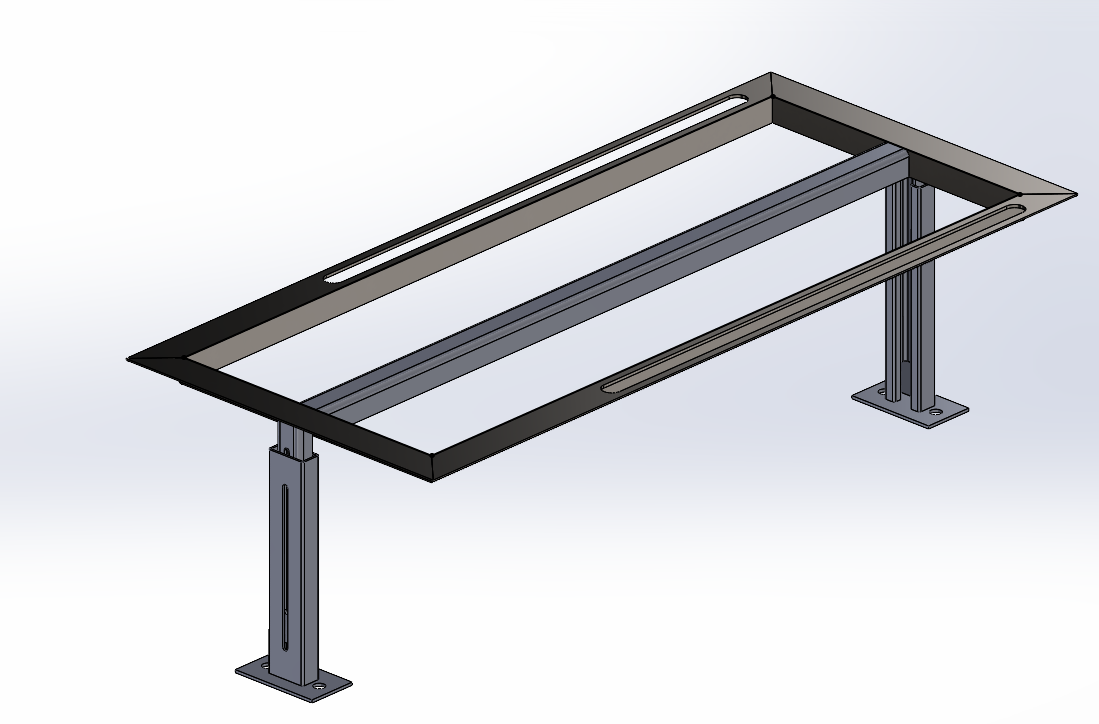 Чертеж Регулируемый по высоте стол