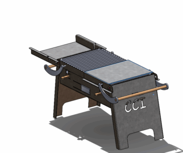3D модель Универсальный гриль для барбекю