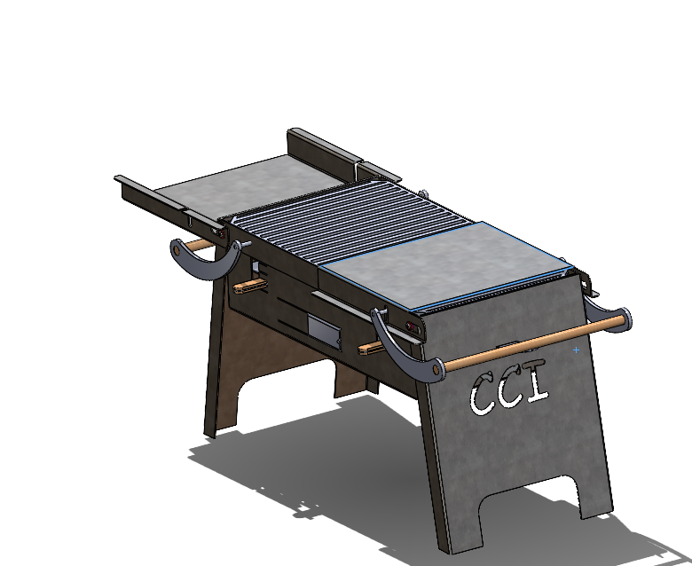 3D модель Универсальный гриль для барбекю