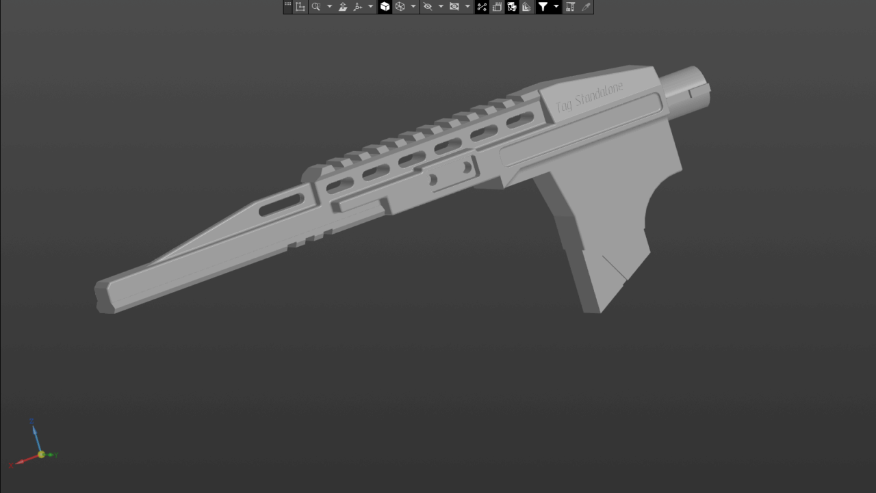 3D модель Страйкбол Standalone платформа для TAGinn M203MT