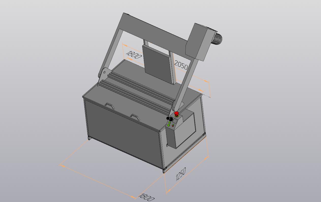 3D модель Стенд для опрессовки ГБЦ УГ1400