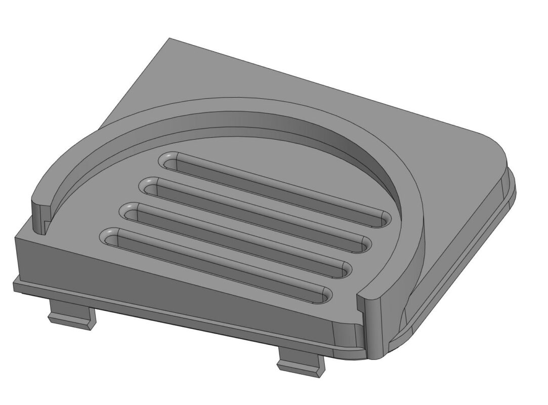 Чертеж Держатель Экоши в воздуховод Clio/Symbol рест