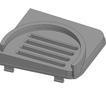 Чертеж Держатель Экоши в воздуховод Clio/Symbol рест