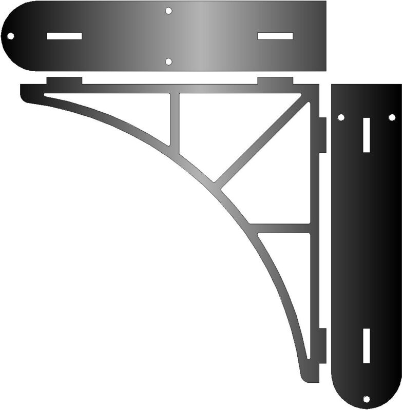 Чертеж Кронштейн угловой для полки