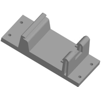 3D модель Площадка на din-рейку