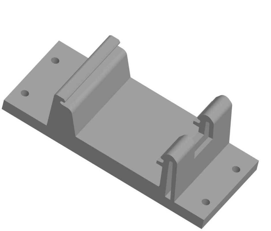 3D модель Площадка на din-рейку