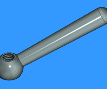 3D модель Рукоятка рычага 80-M10-N и 160-M20-N.