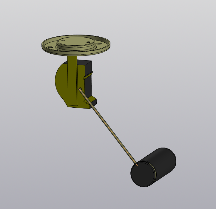 3D модель 3Д модель датчика указателя уровня топлива ДУУТ.581.3827-70Л