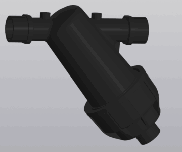 3D модель Фильтр дисковый с резьбой 1"