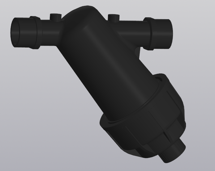 3D модель Фильтр дисковый с резьбой 1"