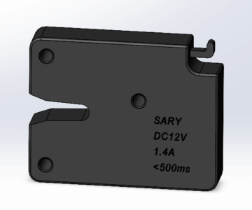3D модель Электронный замок SARY 12V