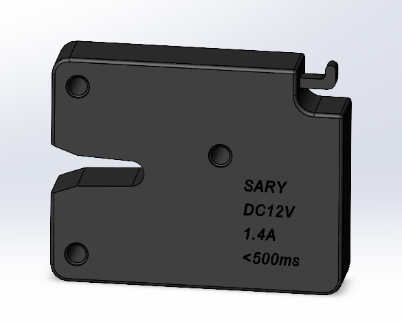 3D модель Электронный замок SARY 12V
