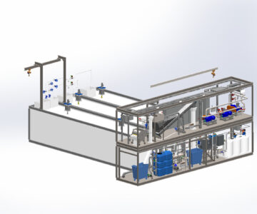 3D модель Февраль-200 [ТХ] - Установка биологической очистки хоз-быт сточных вод производительностью 200 куб.м/сутки на основе технологии МБР