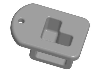 Чертеж Фиксатор держатель капота kia spectra