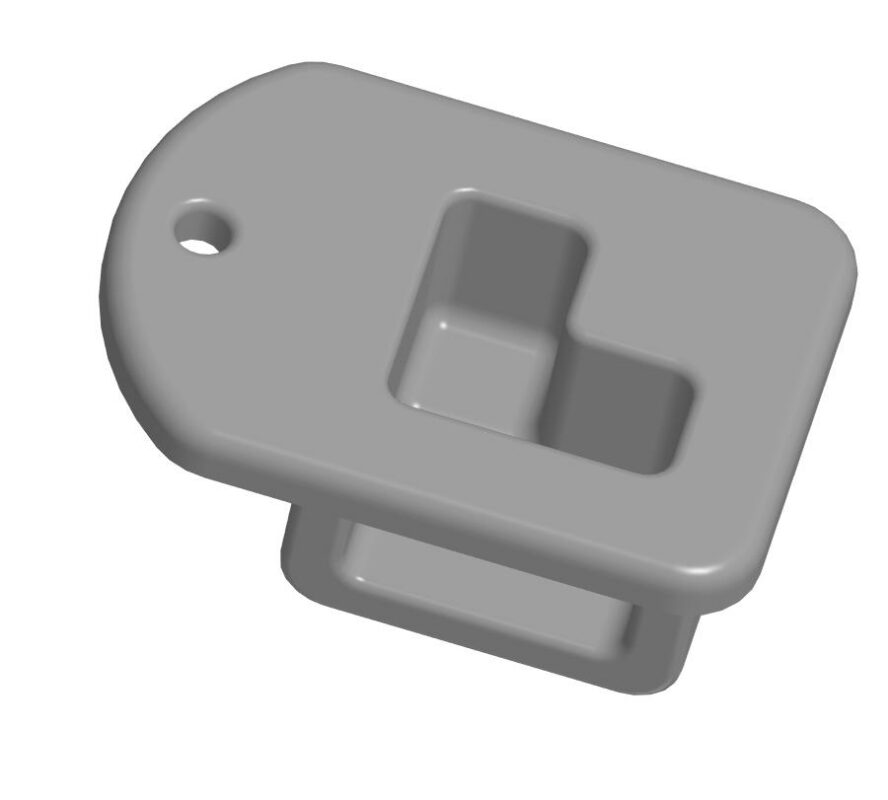 Чертеж Фиксатор держатель капота kia spectra