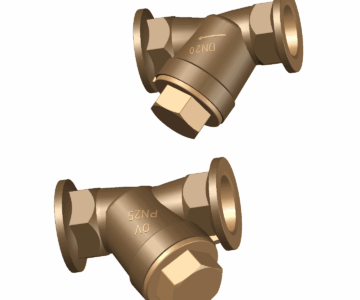 3D модель Фильтр сетчатый косой 1 и ¾'' OVENTROP