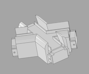 3D модель Коннектор Flex 30 120-60