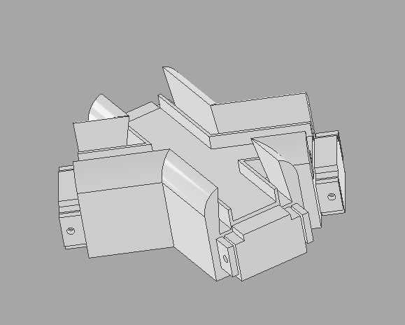 3D модель Коннектор Flex 30 120-60