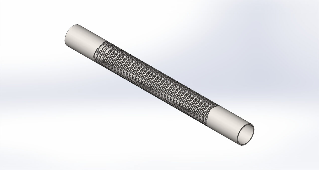 3D модель Перфорированная трубка для лазерной резки