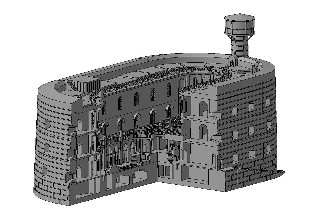 3D модель Форт Боярд