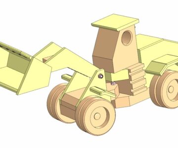 3D модель Игрушка "Фронтальный погрузчик"