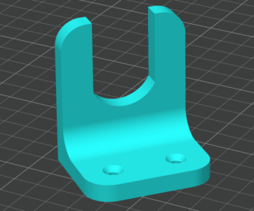 3D модель Угловое крепление для цоколя E14 (2.0)