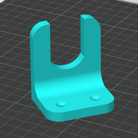 3D модель Угловое крепление для цоколя E14 (2.0)