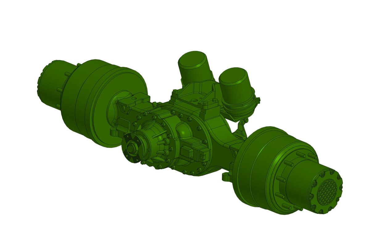 3D модель 3д модель моста заднего автомобиля МАЗ 5440