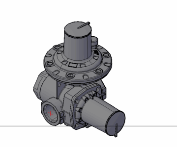 3D модель Регулятор давления газа HP 100 DN25