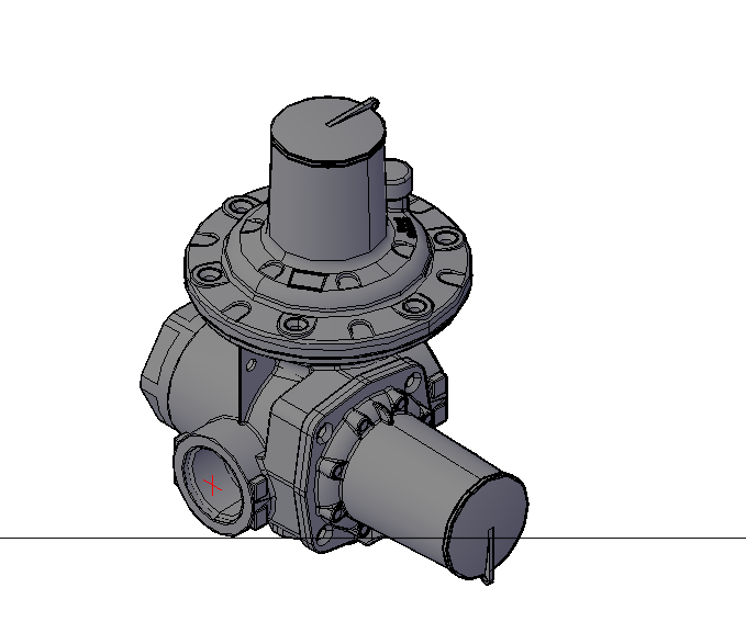 3D модель Регулятор давления газа HP 100 DN25