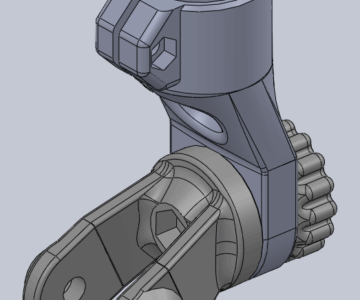 3D модель Поворотный держатель датчика эхолота Humminbird на 25 мм. трубу