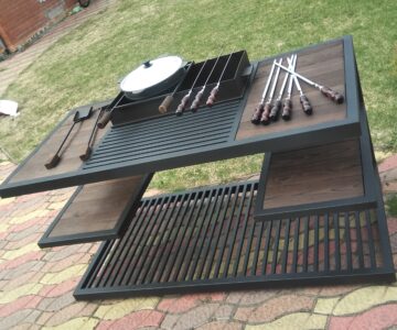 3D модель Мангальная зона Лофт 1900х750х850