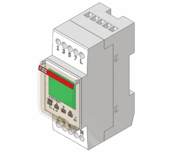 3D модель АВВ INT ORARIO таймер-переключатель