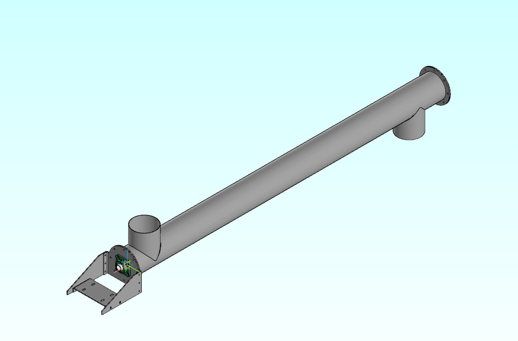3D модель Трубный шнек L=3500
